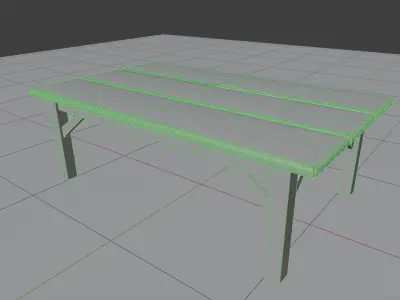 Medieval Table Free low-poly 3D model