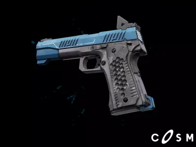 Cyberpunk Gun - The Rager - M3 Low-poly 3D model