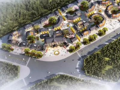 Contemporary Village 3D model