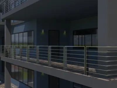 Corporate Building 3D model