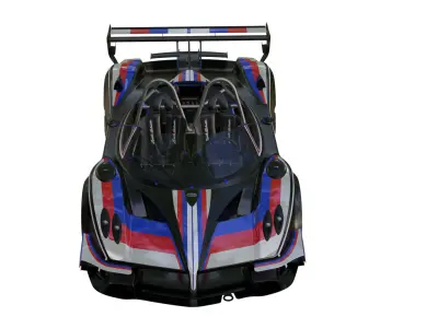 Pagani Zonda Revo Barchetta Low-poly 3D model