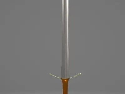 Pristine Short Sword Free low-poly 3D model