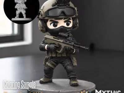Special Forces Military STL Model for 3D Printing 3D print model