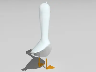 Goofy seagull 3D model