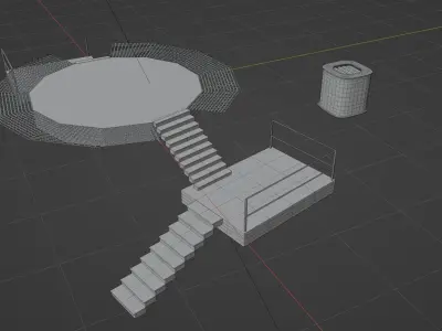 2 Rooftop parts Free 3D model