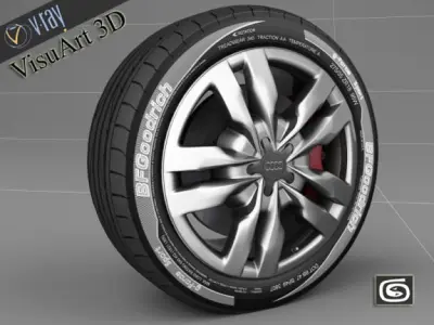 Auti TTRS wheel 3D model