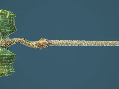 Snake hammer Low-poly 3D model