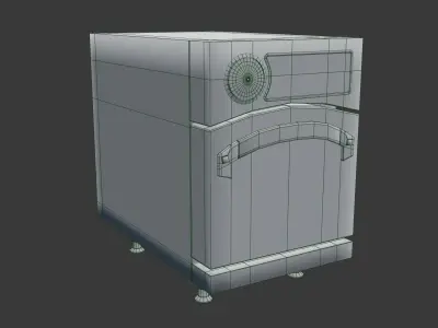 Industrial oven Free low-poly 3D model