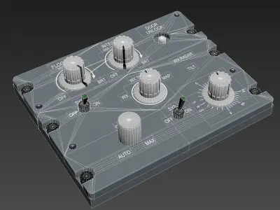 FLOOD Panel Low-poly 3D model