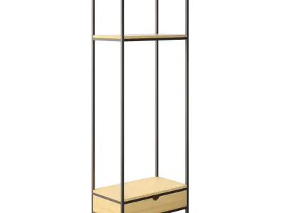 drawels and shelving units Free 3D model