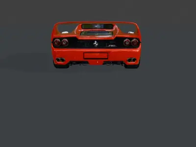 Ferrari f50 3D Model Free 3D model