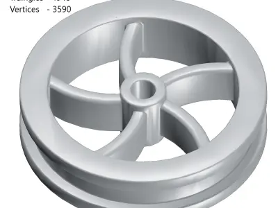 Games Flywheel Toy Low-poly 3D model