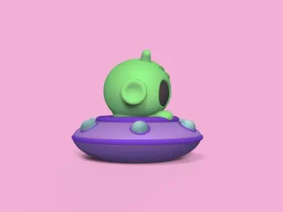 Alien Ufo 3D print model