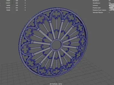 Gothic Window Free 3D model