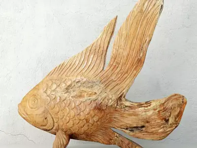 Solda Teak Fish Decor 3D model