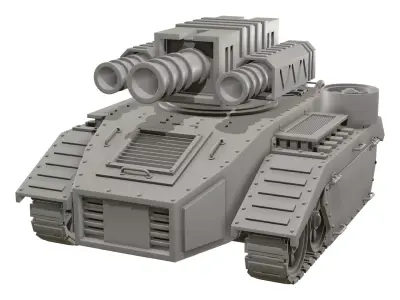 Concept Tank 3 - Only Mesh 3D model