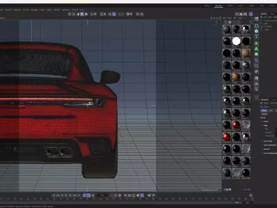 Premium Automotive Studio Lighting Cinema 4D and Redshift 3D model