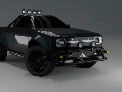 Alpha wolf Low-poly 3D model