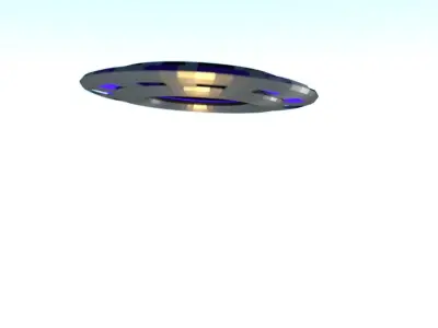 UFO Craft Animated  Low-poly 3D model