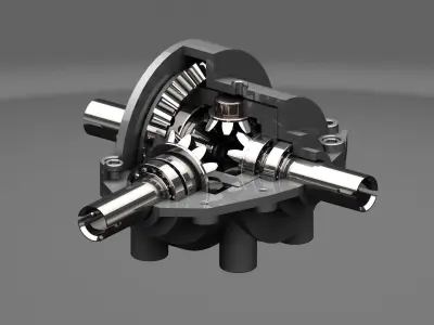 Differential Gear Box 3D model