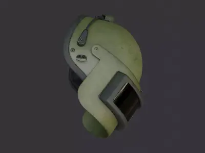 Spetsnaz Gas Mask Helmet Accessory Low-poly 3D model