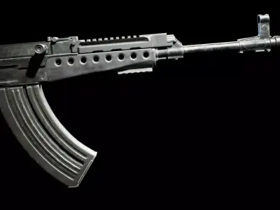 PBR - VZ-58 Tactical Assault Rifle - Game-Ready 3D Asset Low-poly 3D model