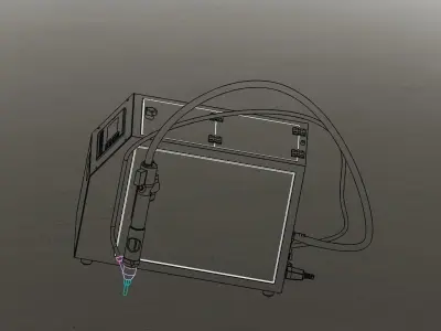 Handheld of screw machine 3D model