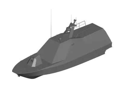 war boat 3D model