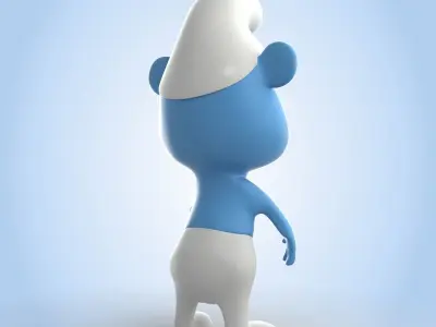 Smurf character 3D model