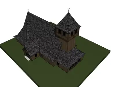 Sanctuary of the Mother of God Shell 3D model