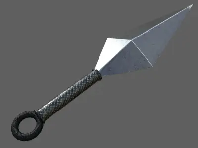 kunai sword Low-poly 3D model