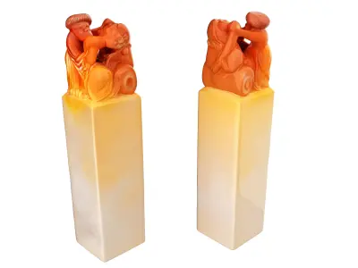 imperial jade seal 3D model