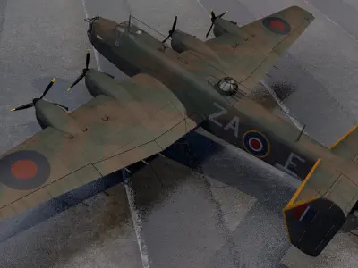 Handley Page Halifax Mk-2 3D model