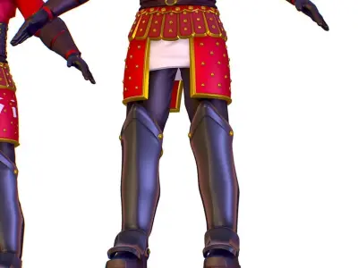 Subdivision 3D Men The Light Knight Low-poly 3D model