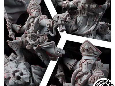 IMPERIAL KORPS COMMISSAR DAEMONBANE 3D model