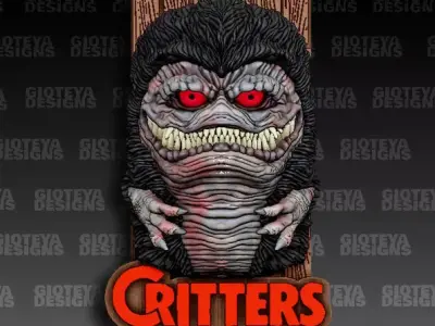 CRITTERS wall decal 3D model