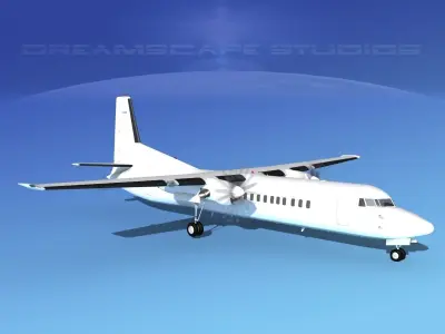Fokker F-60 Unmarked 3 3D model