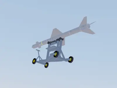 Mectron MAR-1 Low-poly 3D model