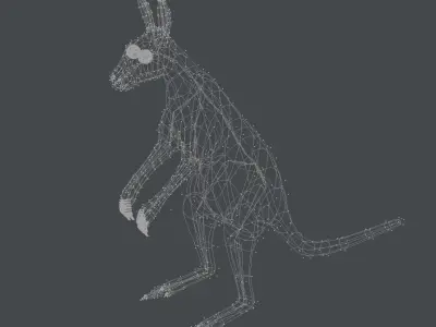 Grey Kangaroo 3D model