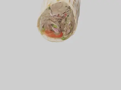 Lamb gyro model Low-poly 3D model