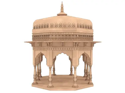 Indian Palace Dome 3D model