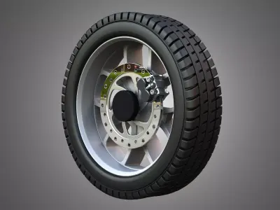 Ryker 2025 Wheel and Tire 3D model