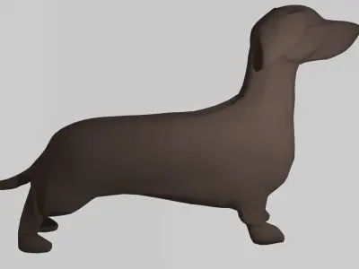 Dachshund dog Free 3D model