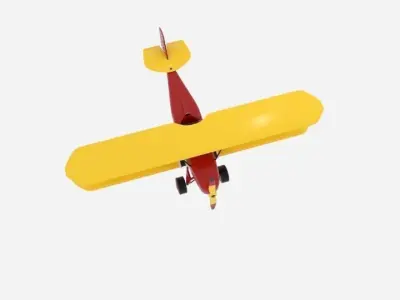 The Consolidated Model 14 Fleet Biplane 3D model