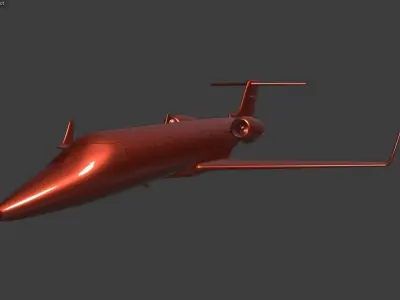 Learjet 45 ready for 3D printing 3D print model