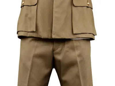 Army Full Low-poly 3D model