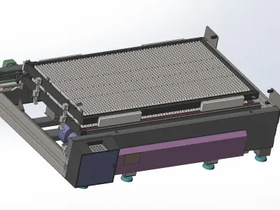 Large platform laser feeding machine 3D model