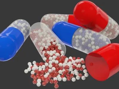 Pills Set V1 3D model