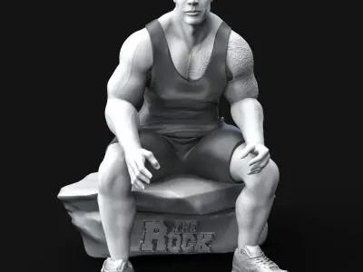 The Rock 3D Printable Free Free 3D print model