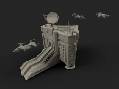 RTS Supply Center 3D model